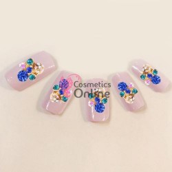 Decoratiuni 3D Metalice 048 Aurii cu Stras 